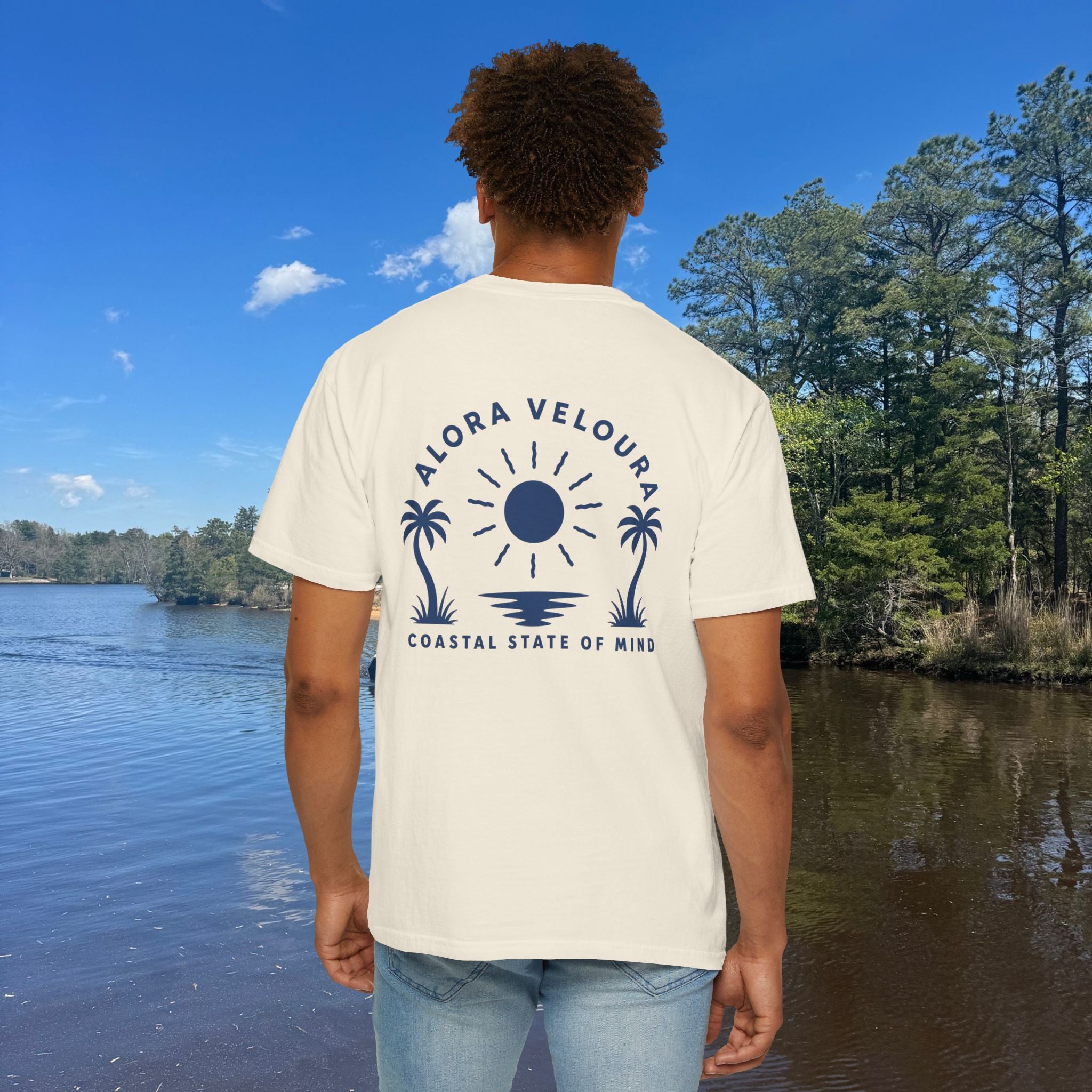 Coastal State of Mind T-Shirt- Ivory