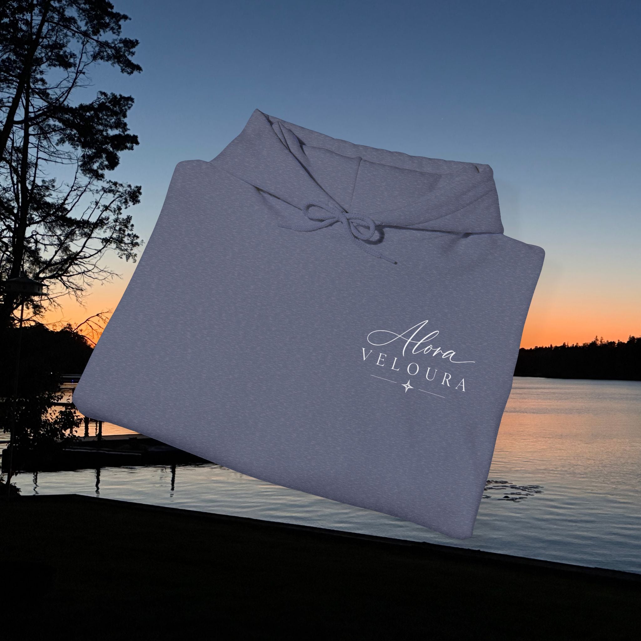 Matchbook Hoodie-Heather Navy