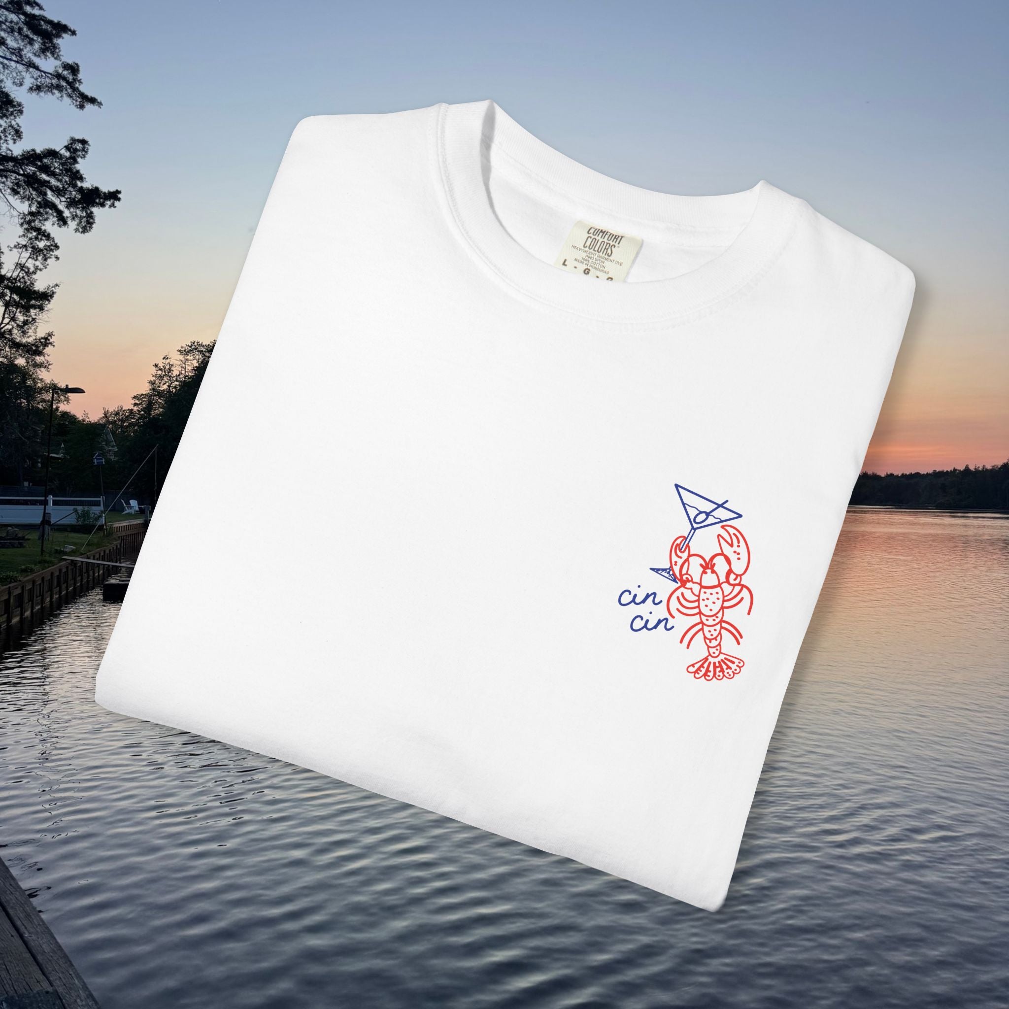 Lobster Martini T-Shirt- White