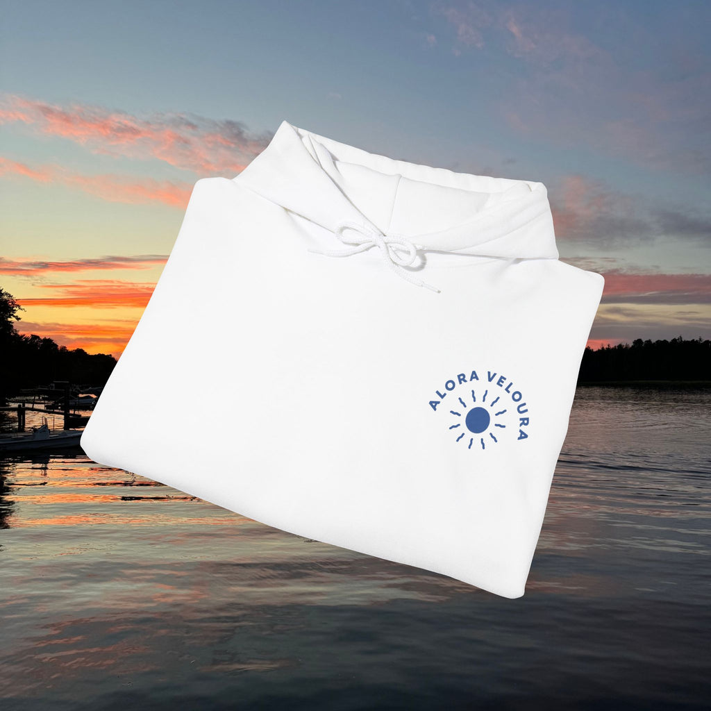 Coastal State of Mind Hoodie- White