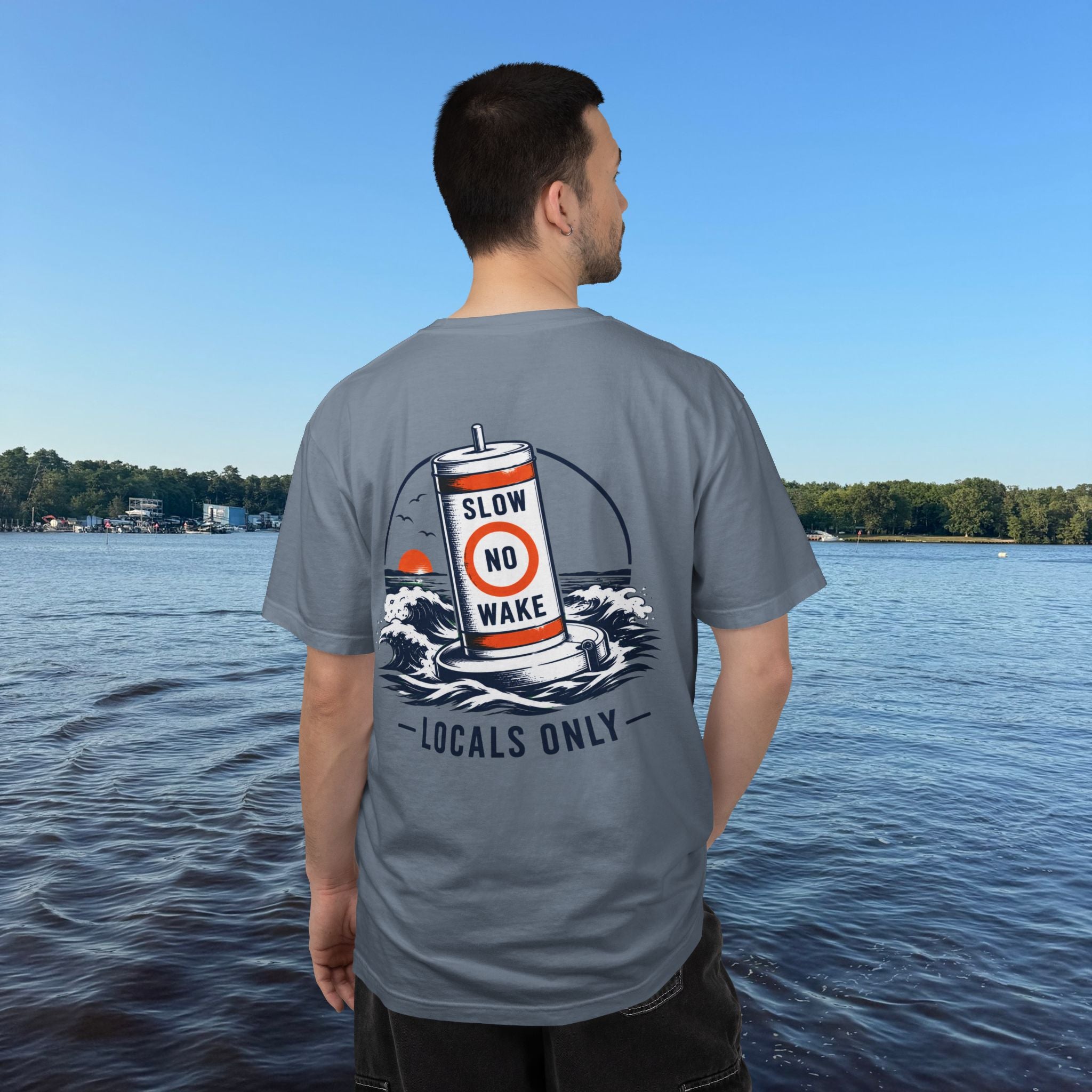 Locals Only T‑Shirt- Blue Jean
