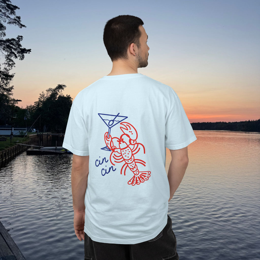 Lobster Martini T-Shirt- Chambray