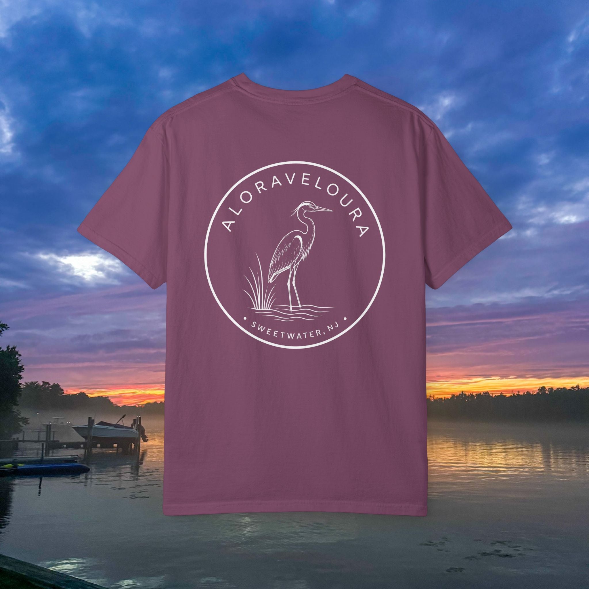 Alora Veloura Heron T-Shirt- Berry