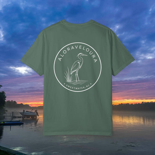 Alora Veloura Heron T-Shirt- Blue Spruce
