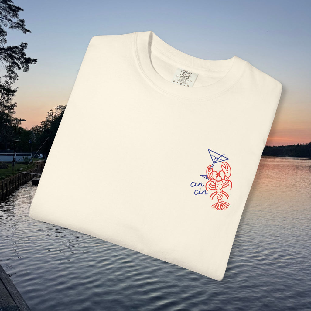 Lobster Martini T-Shirt- Ivory