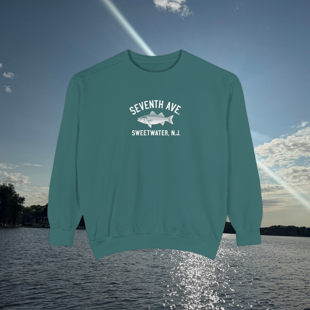 Seventh Ave Crewneck Sweatshirt- Blue Spruce