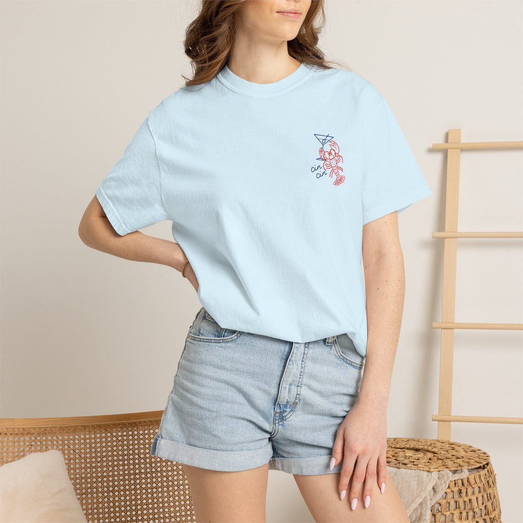 Lobster Martini T-Shirt- Chambray
