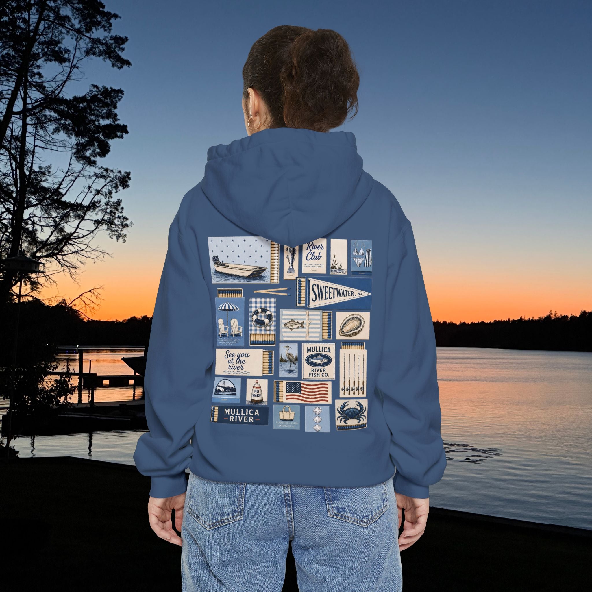 Matchbook Hoodie- True Navy