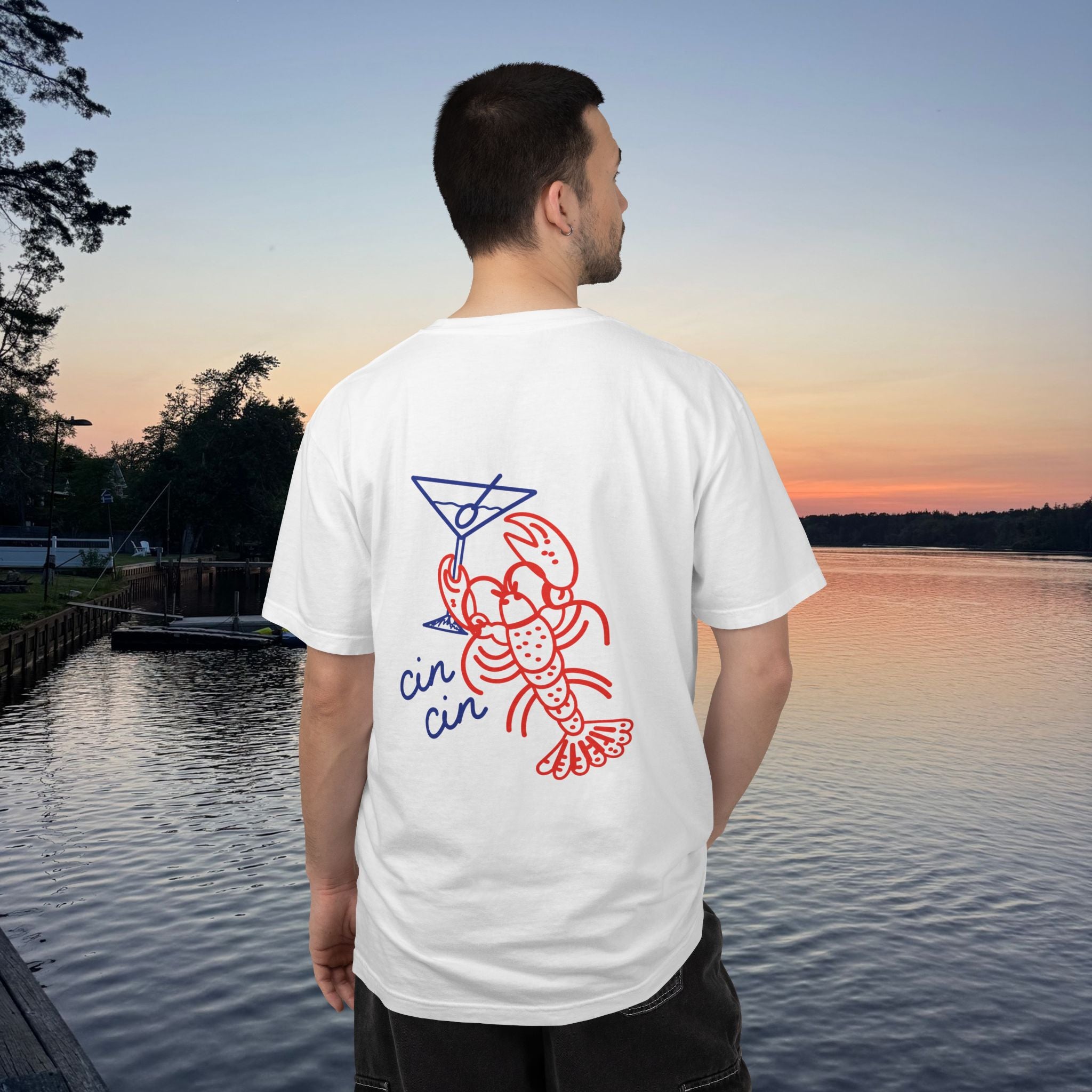 Lobster Martini T-Shirt- White
