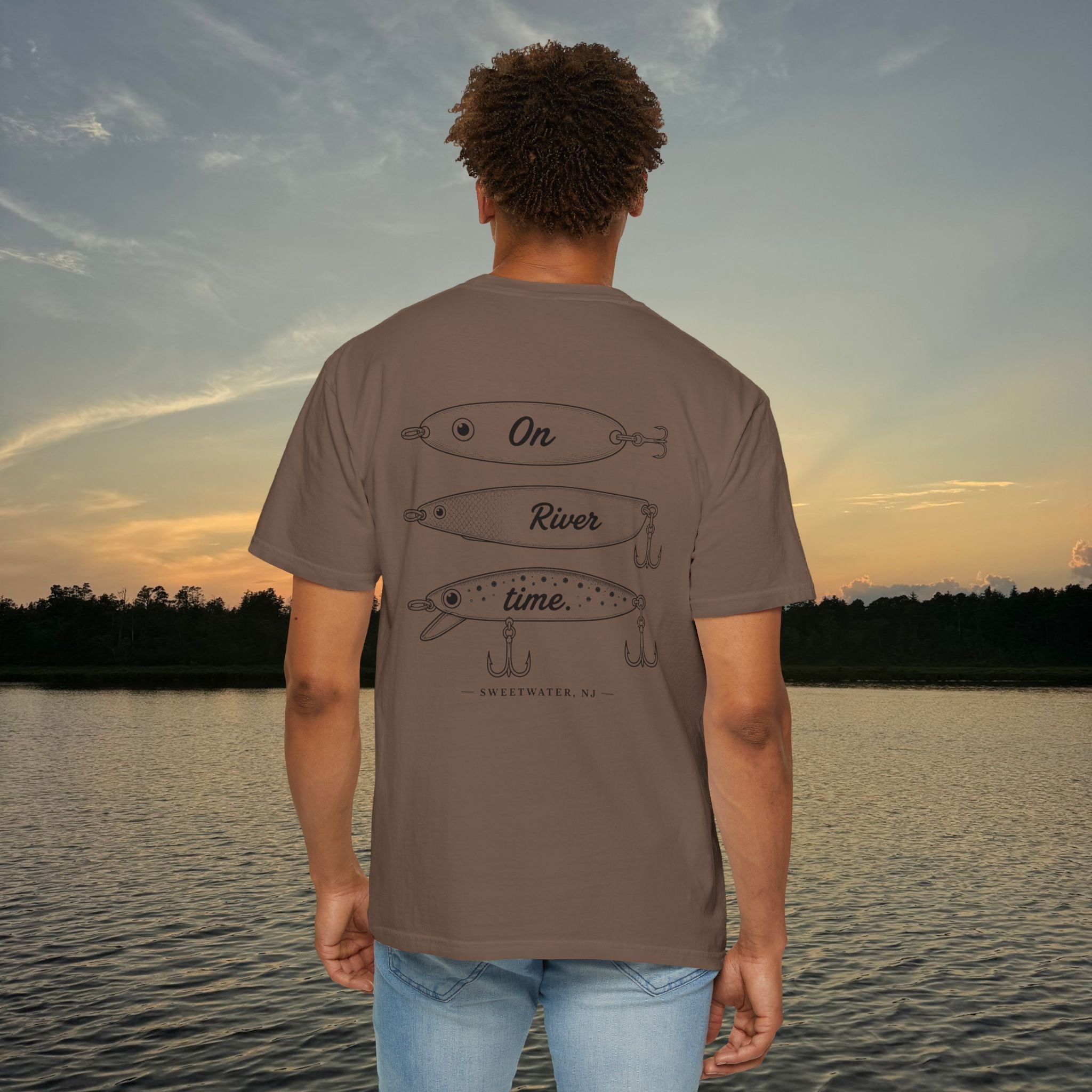 On River Time T-Shirt- Espresso
