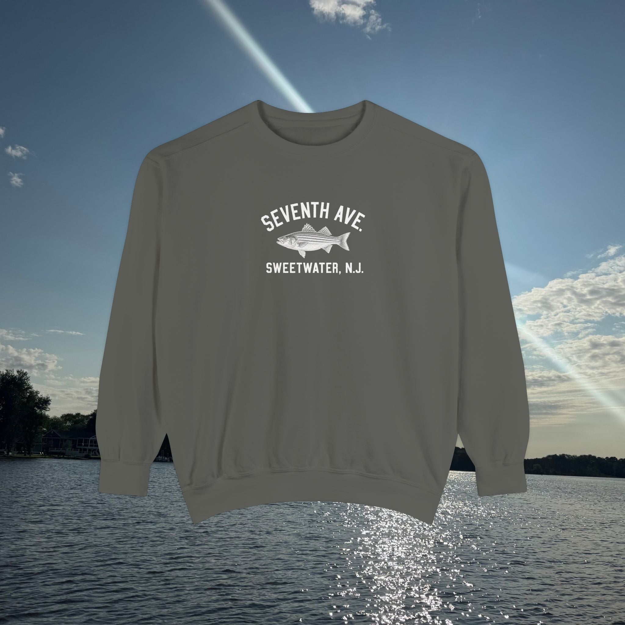 Seventh Ave Crewneck Sweatshirt- Pepper